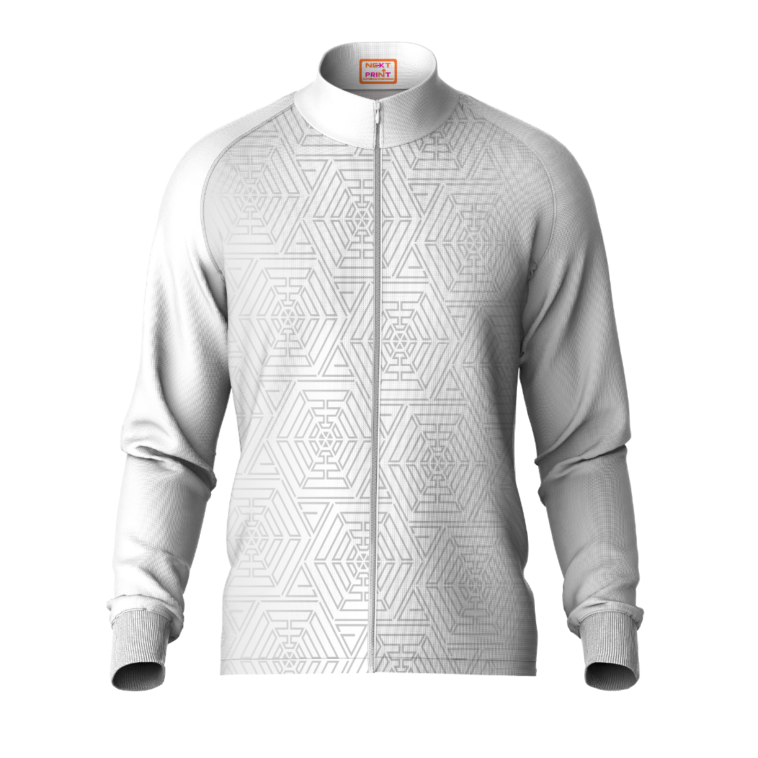 Next Print Printed White Jacket.