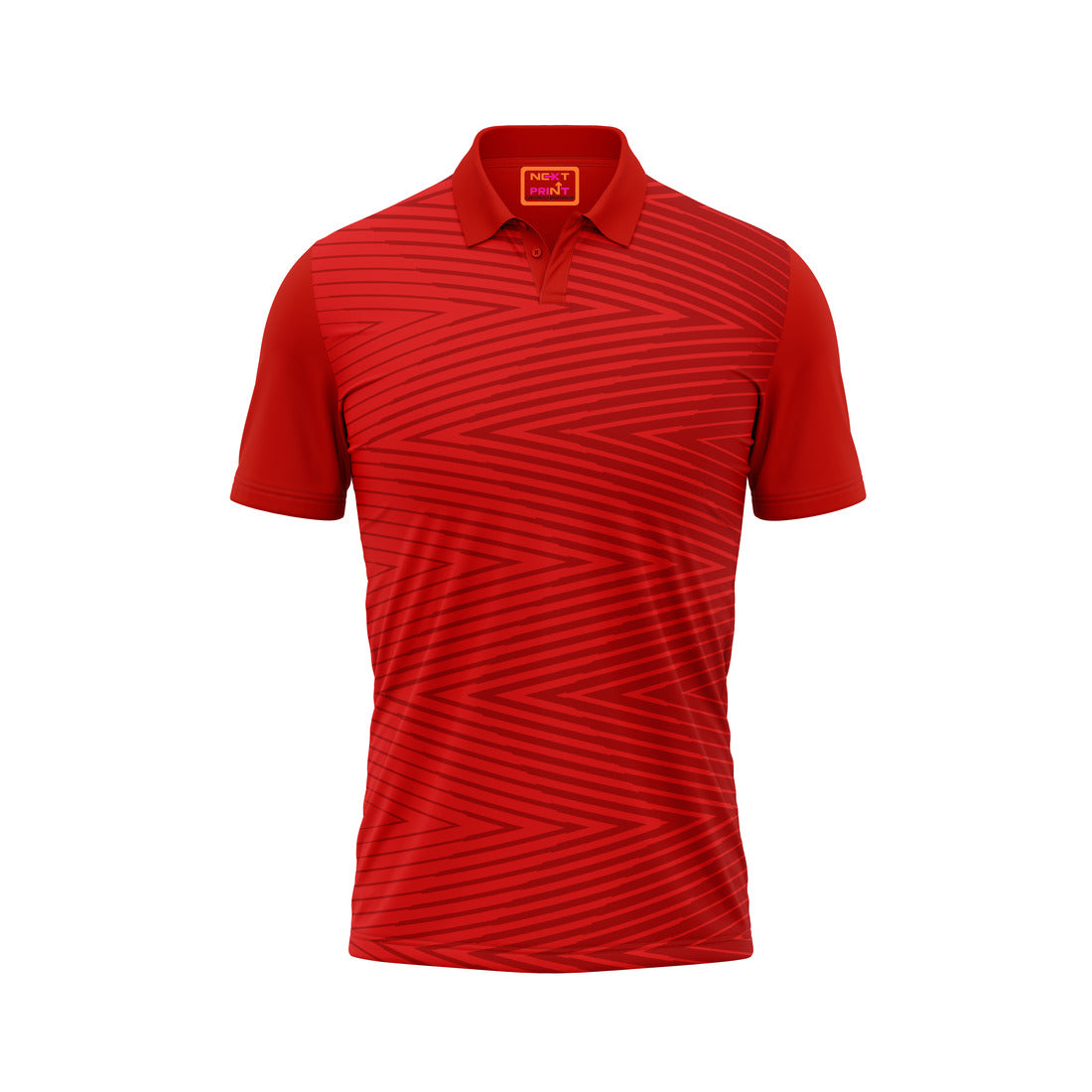 Red Polo Neck Half Sleeve T Shirt NextprintrM168