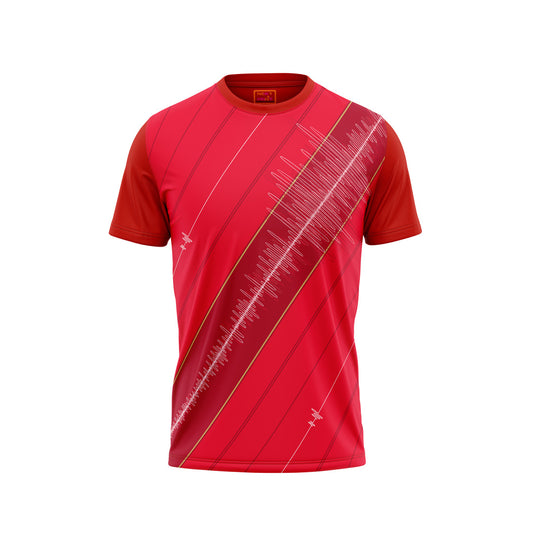 Red Round Neck Half Sleeve Tshirt Nextprintr310