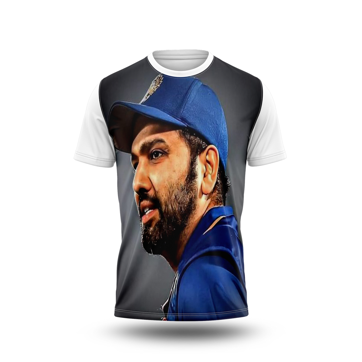 Rohit Sharma Photo Printed T-Shirt.