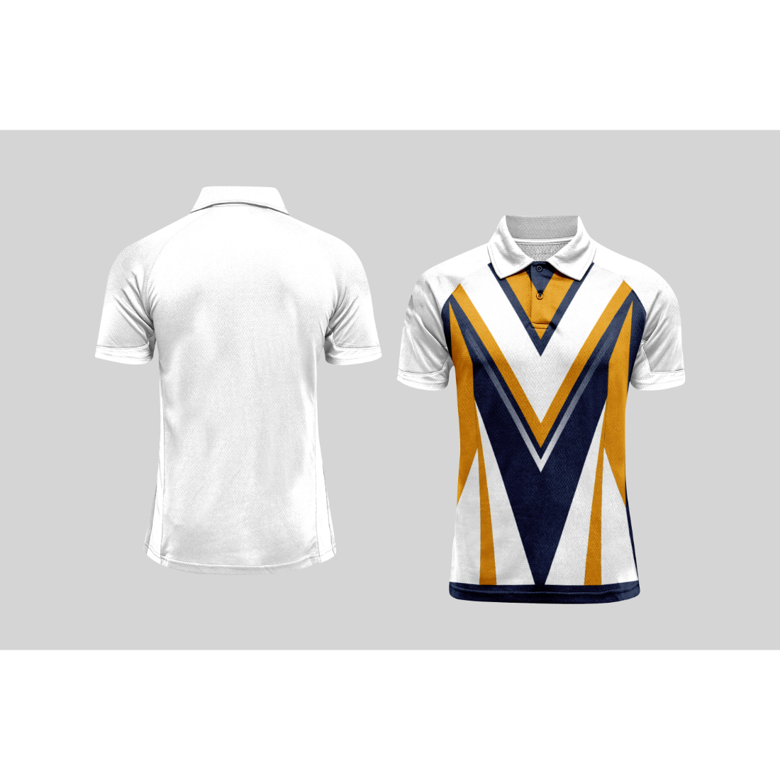 Next Print Cricket Polo Half White Customized Jersey NPCWH00A256