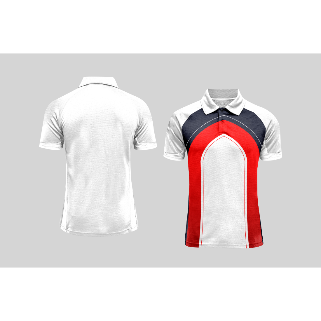 Next Print Cricket Polo Half White Customized Jersey NPCWH00A2558