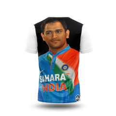 MS Dhoni Photo Printed T-Shirt.