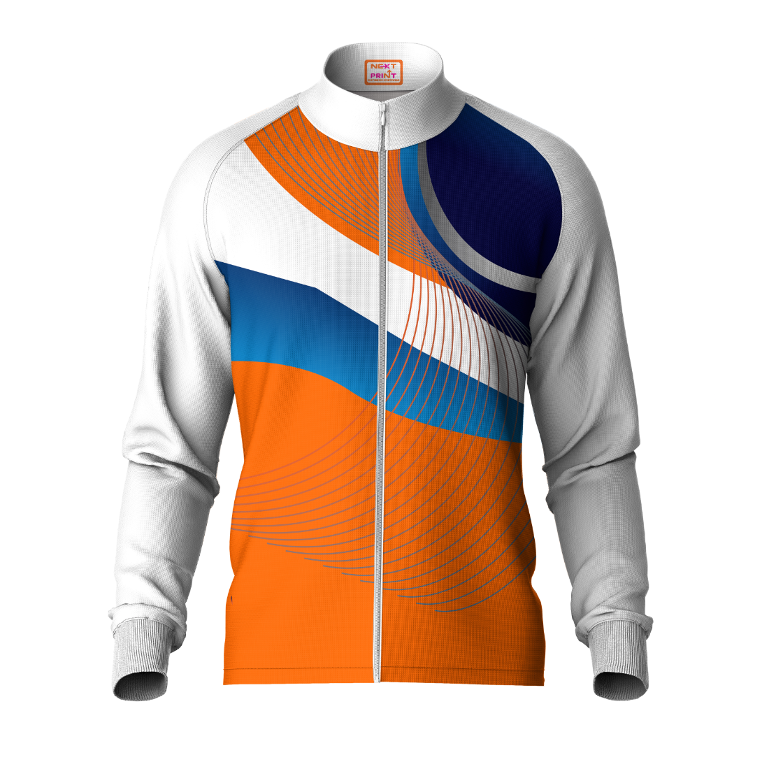 Next Print Printed White Jacket.