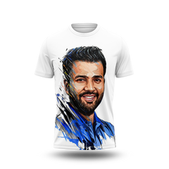 Rohit Sharma Photo Printed T-Shirt.