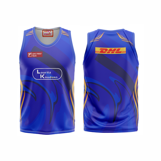 Next Print Customised Mumbai  Jersey Printed Basketball  T-Shirt.
