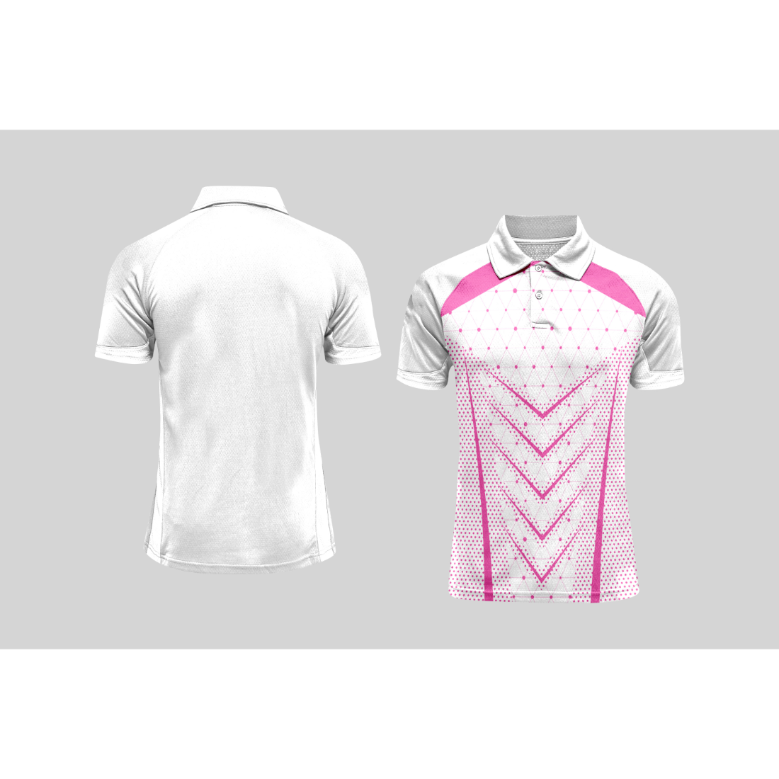 Next Print Cricket Polo Half White Customized Jersey NPCWH00A2562