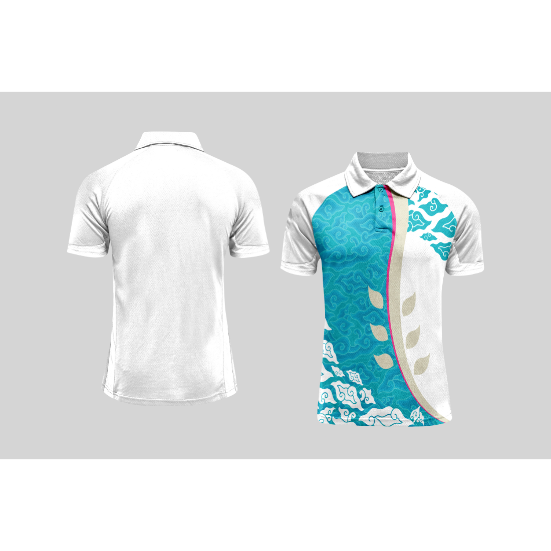 Next Print Cricket Polo Half White Customized Jersey NPCWH00A2569
