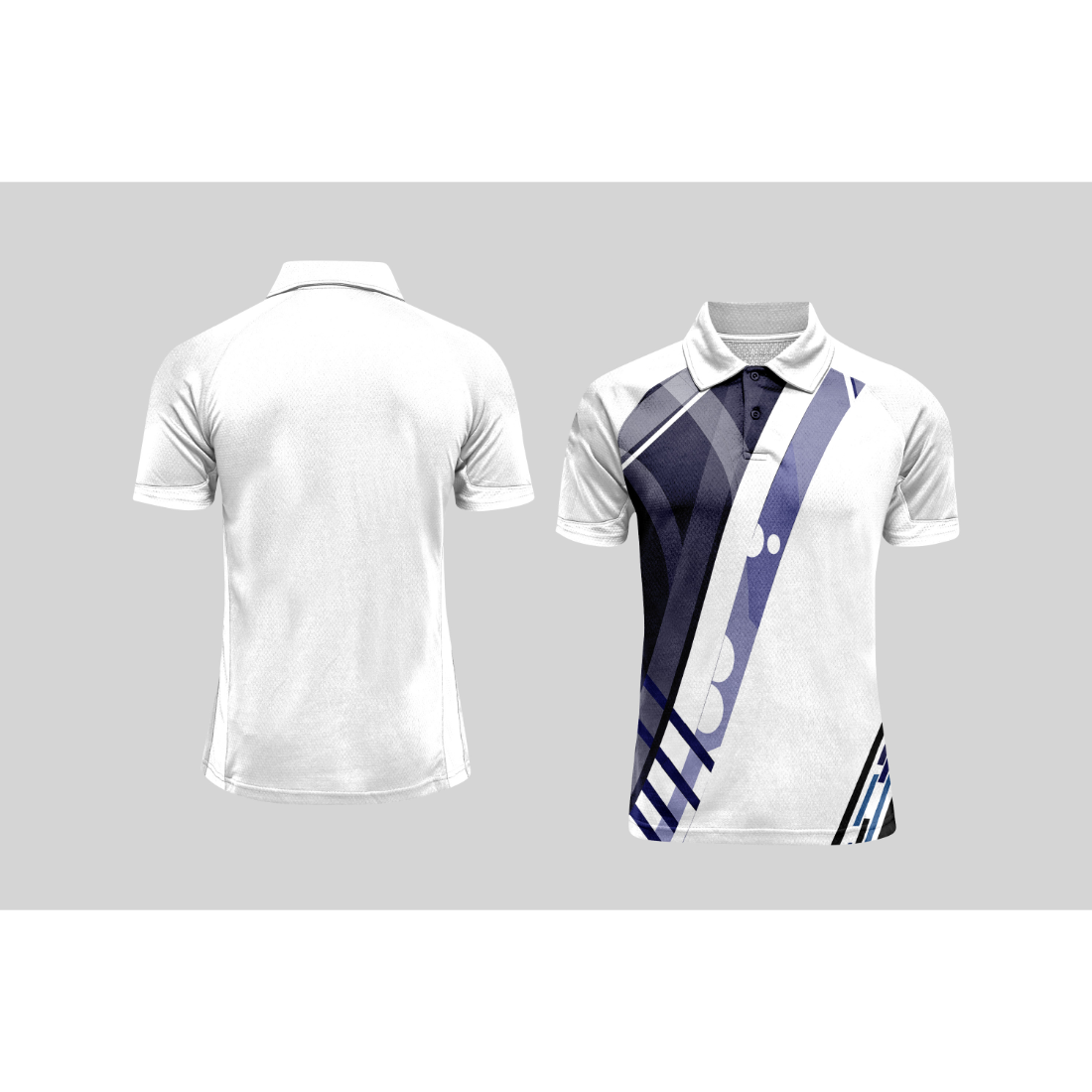 Next Print Cricket Polo Half White Customized Jersey NPCWH00A26