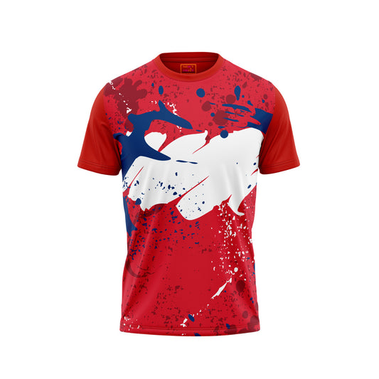 Red Round Neck Half Sleeve Tshirt NextprintrM185
