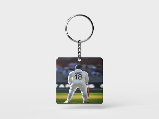 Next Print Virat Kohli 18 Square Keychain