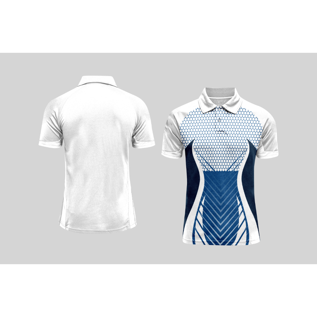 Next Print Cricket Polo Half White Customized Jersey NPCWH00A2571