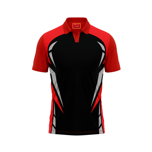 Red Polo Neck Half Sleeve T Shirt Nextprint NP50000751