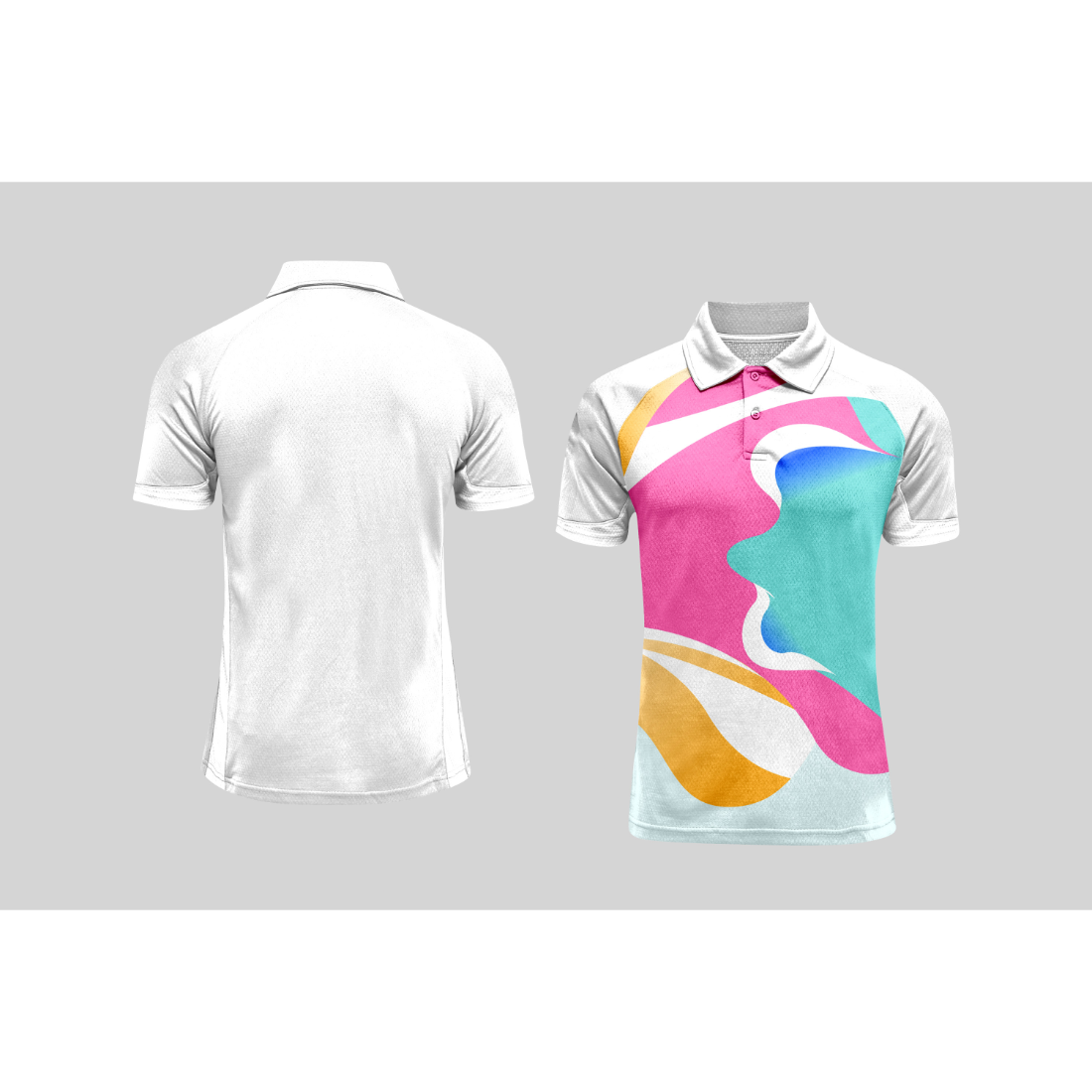 Next Print Cricket Polo Half White Customized Jersey NPCWH00A2575