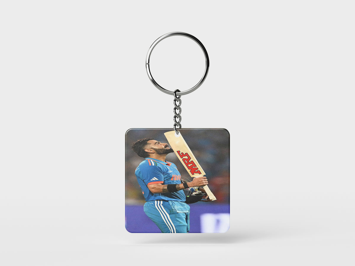 Next Print Record breaking 50th ODI hundred for Virat Kohli in CWC Semi Finals Square Keychain