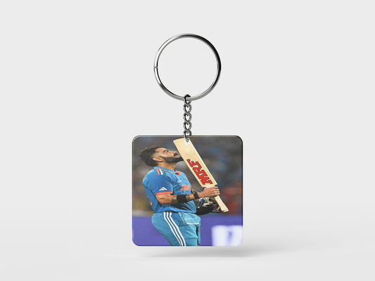 Next Print Record breaking 50th ODI hundred for Virat Kohli in CWC Semi Finals Square Keychain