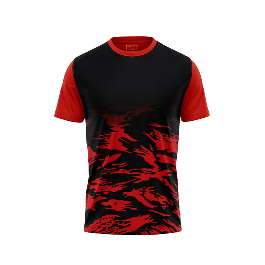 Red Round Neck Half Sleeve Tshirt Nextprintr340