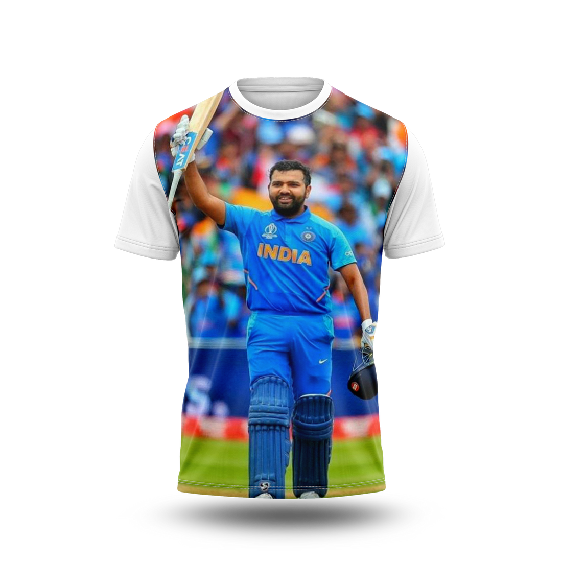 Rohit Sharma Photo Printed T-Shirt.