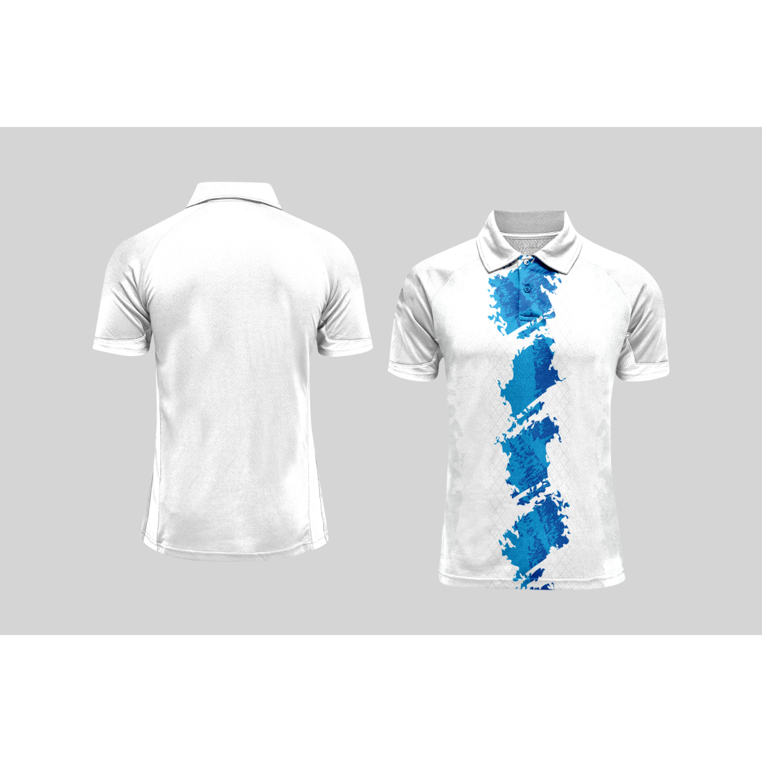Next Print Cricket Polo Half White Customized Jersey NPCWH00A2594