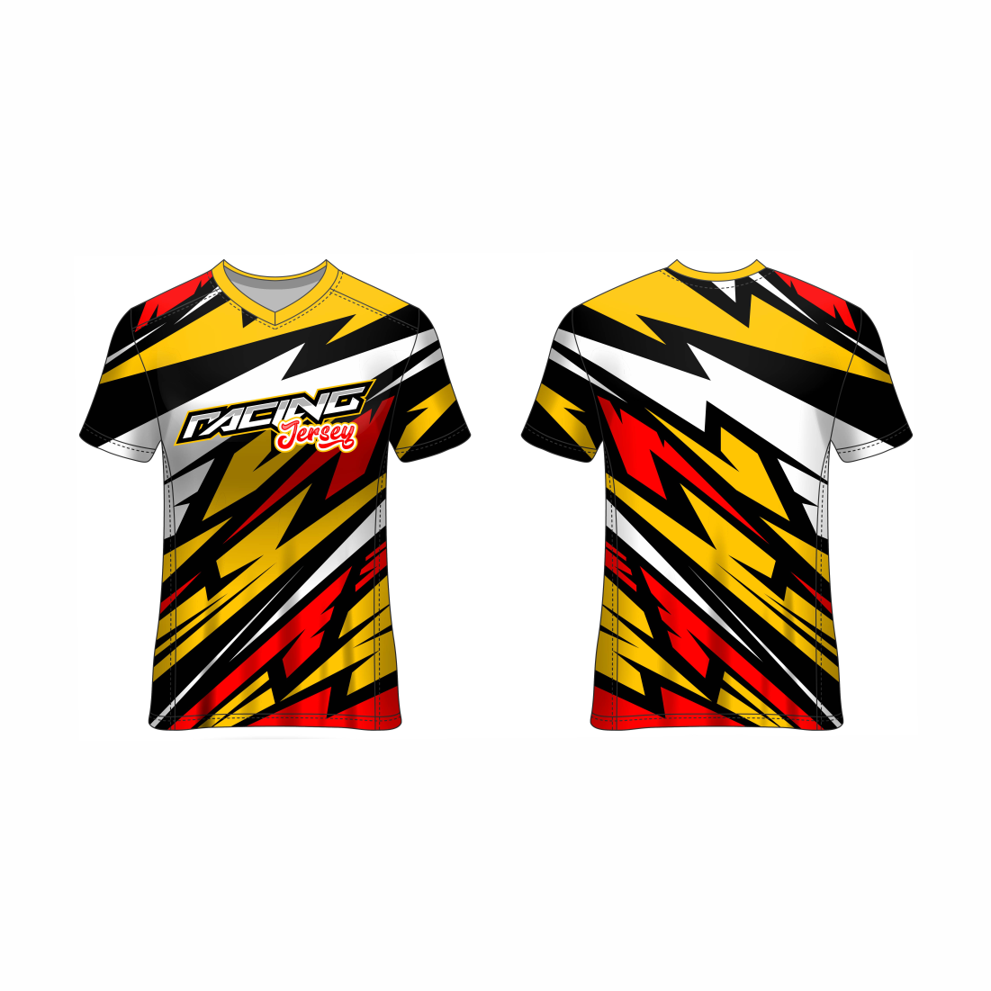 Next Print Customised All Over Printed V Neck  T-Shirt NP0000S695