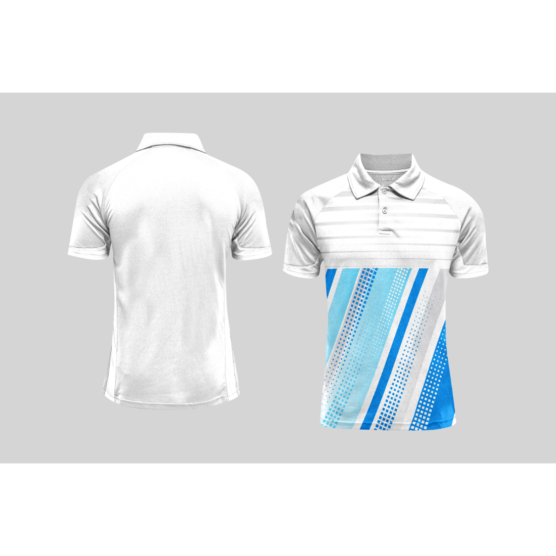 Next Print Cricket Polo Half White Customized Jersey NPCWH00A2596