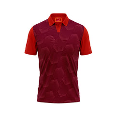 Red Polo Neck Half Sleeve T Shirt Nextprintr343