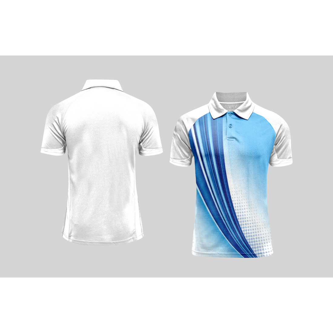 Next Print Cricket Polo Half White Customized Jersey NPCWH00A29