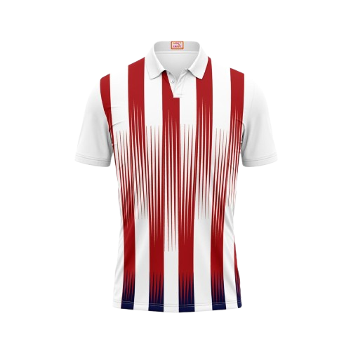 Next Print Customized Polo Neck White Jersey NPTS33