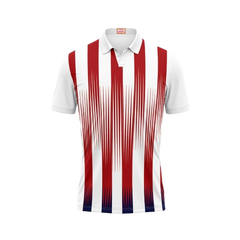 Next Print Customized Polo Neck White Jersey NPTS33