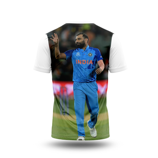 Mohammed Shami Photo Printed T-Shirt.