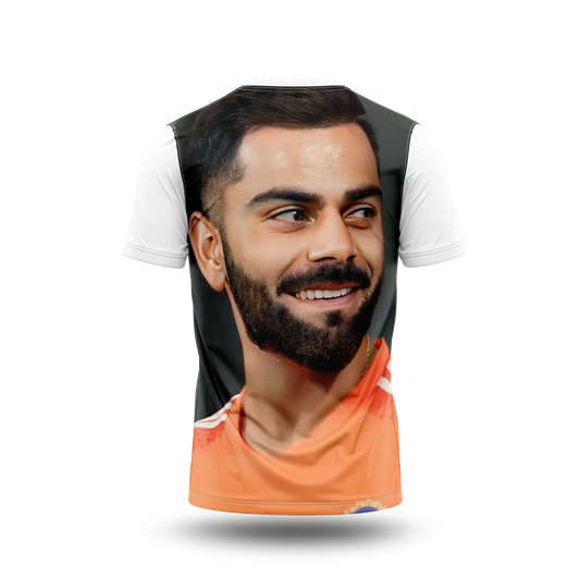 Virat Kohli Photo Printed T-Shirt.