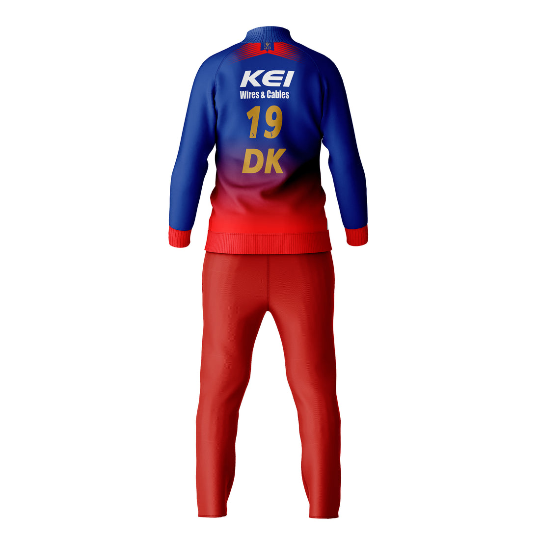 Dinesh Karthik RCB Polo Neck Jacket With Track Pant RCBPNJP2