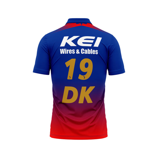 Dinesh Karthik RCB Half Sleeve Polo T Shirt RCBHSPT2