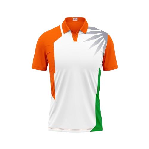 Next Print Polo Neck Printed Jersey Orange Design 2