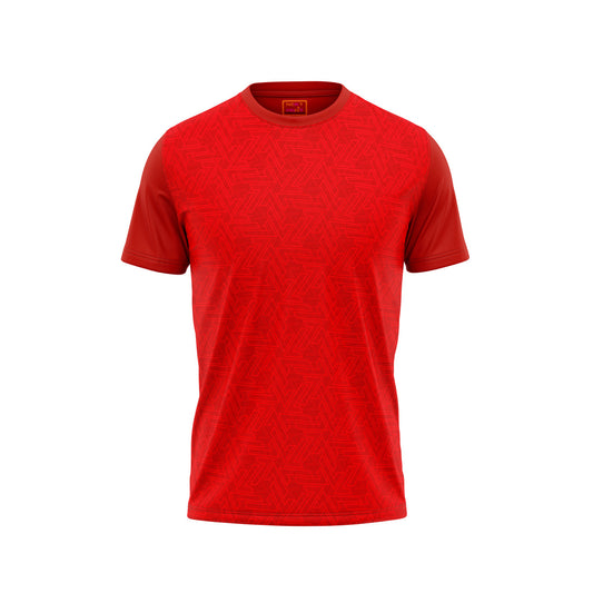 Red Round Neck Half Sleeve Tshirt Nextprintr125