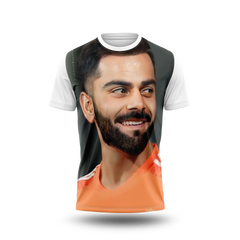 Virat Kohli Photo Printed T-Shirt.