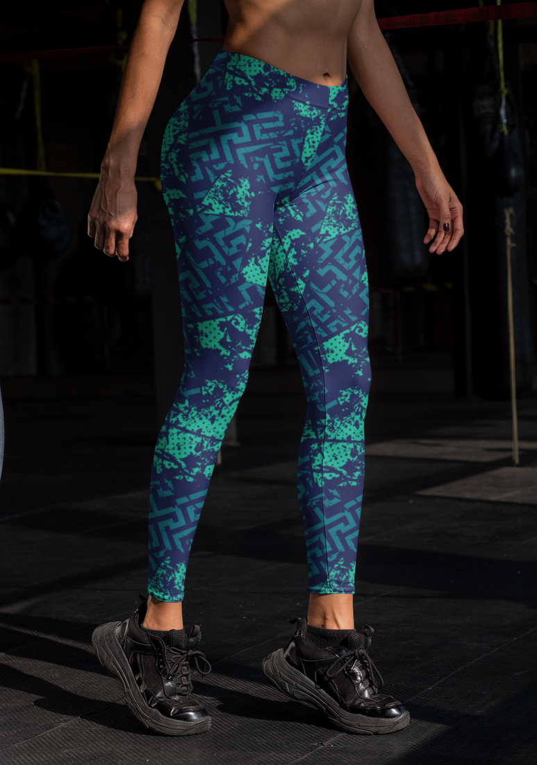 Printed Yoga Pants For Women Gym High Waist With Pockets Abdominal Control Yoga Pants Yoga Pants 4-Way Stretchy Yoga Leggings Size - XS,S, M, L, XL, 2XL,