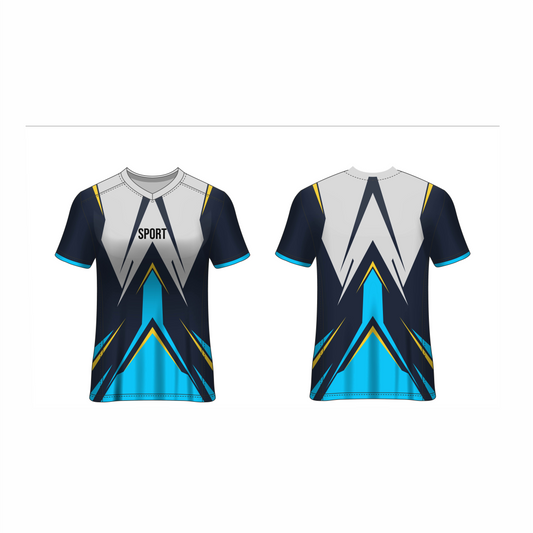Next Print Customised All Over Printed V Neck  T-Shirt NP0000S702