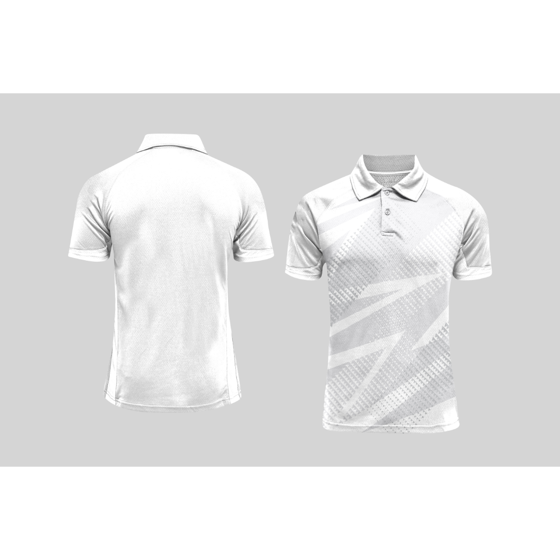 Next Print Cricket Polo Half White Customized Jersey NPCWH00A304