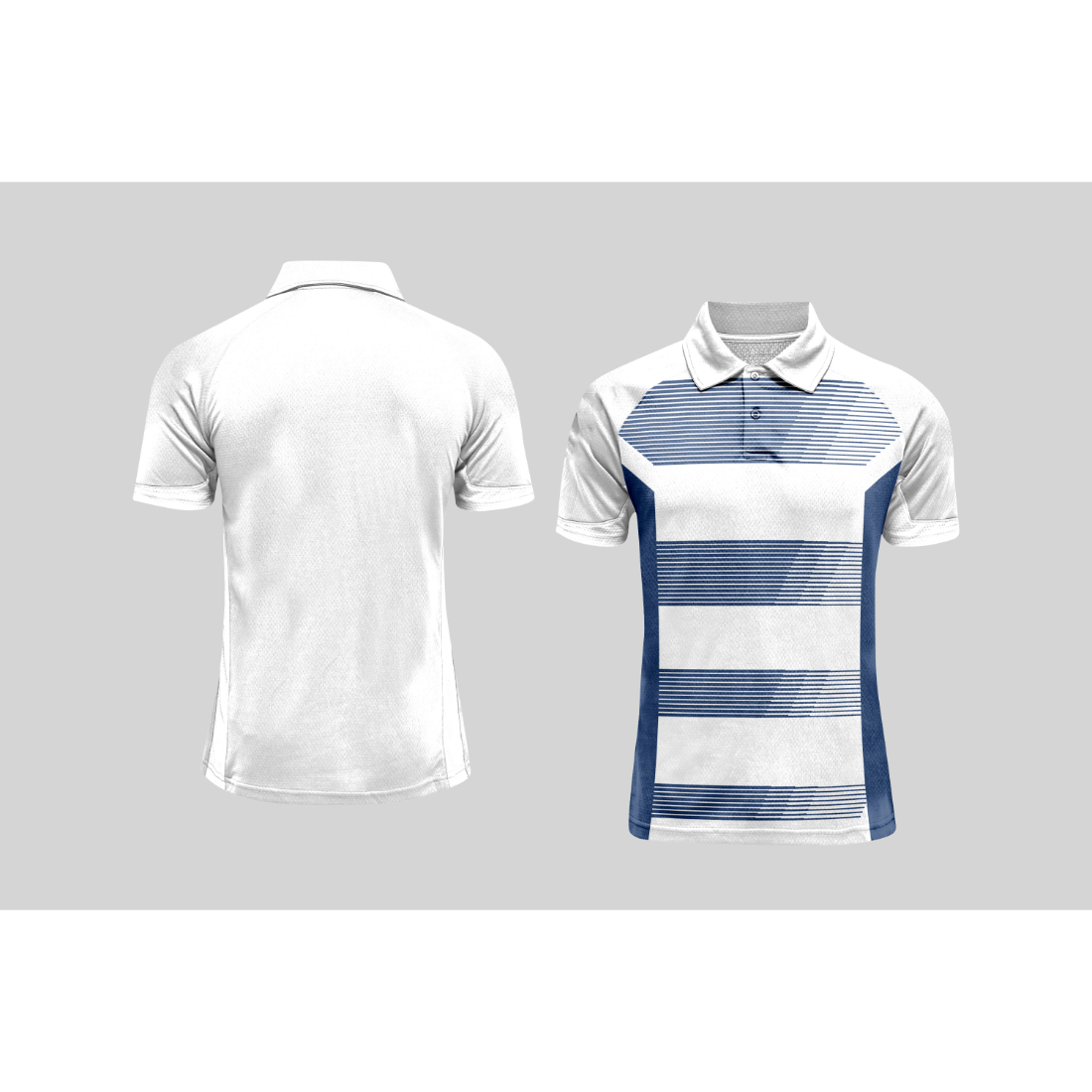 Next Print Cricket Polo Half White Customized Jersey NPCWH00A309