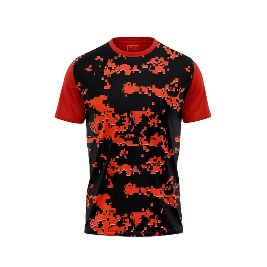 Red Round Neck Half Sleeve Tshirt Nextprintr344