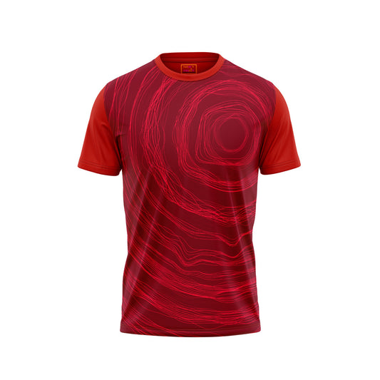 Red Round Neck Half Sleeve Tshirt NextprintrN133