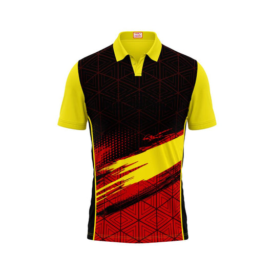 Next Print Customised Polo Neck Yellow Jersey NPTS23