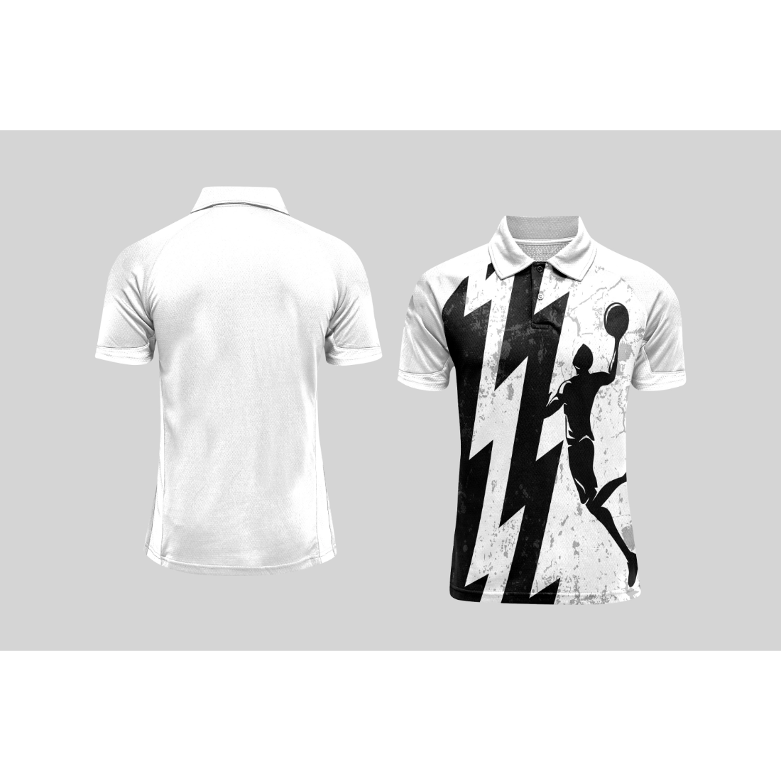 Next Print Cricket Polo Half White Customized Jersey NPCWH00A310