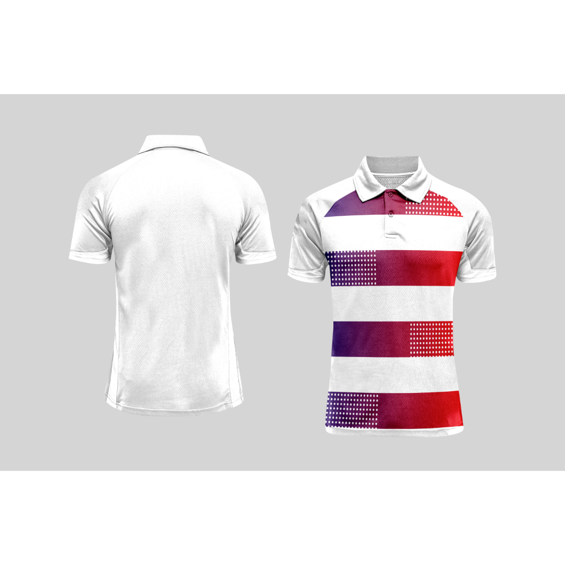 Next Print Cricket Polo Half White Customized Jersey NPCWH00A313