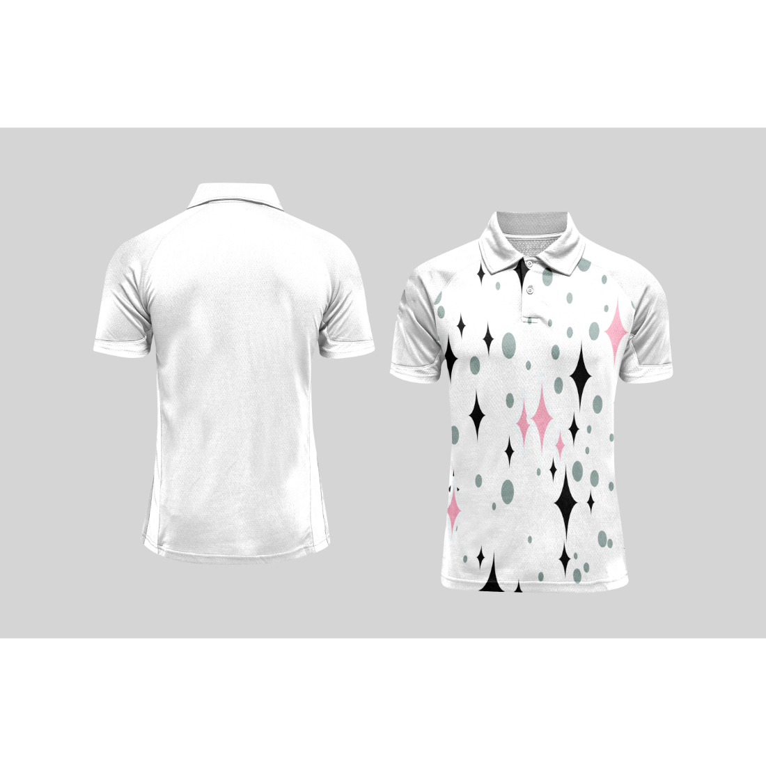 Next Print Cricket Polo Half White Customized Jersey NPCWH00A315