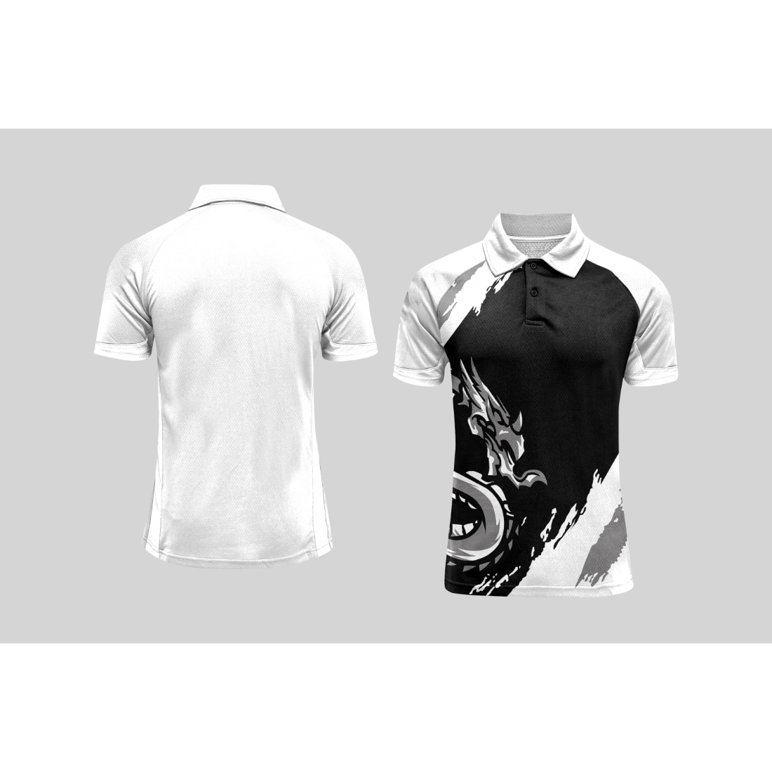 Next Print Cricket Polo Half White Customized Jersey NPCWH00A31