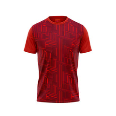 Red Round Neck Half Sleeve Tshirt NextprintrN139