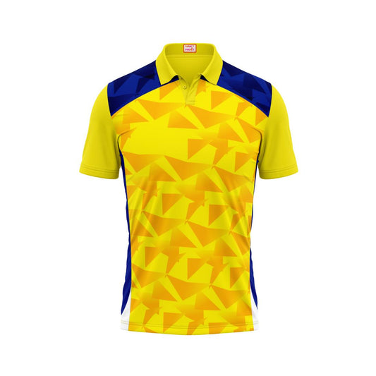 Next Print Customised Polo Neck Yellow Jersey NPTS24