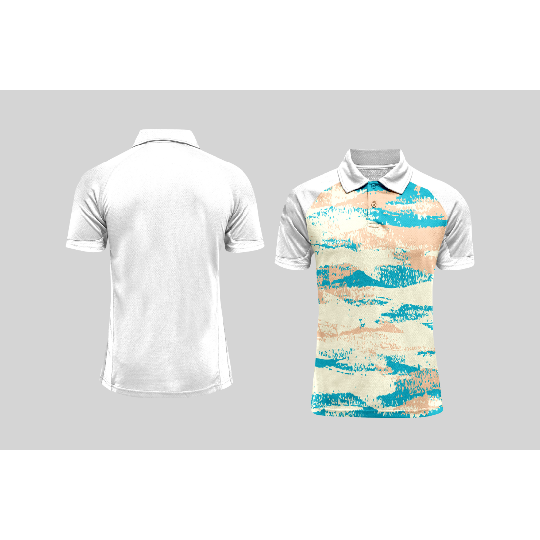 Next Print Cricket Polo Half White Customized Jersey NPCWH00A327